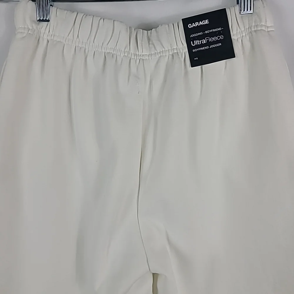 NEW Garage Women's UltraFleece Boyfriend Jogger Snow White Sweatpants Sz S $60 - Picture 6 of 7